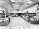 Interior of Brightside and Carbrook Cooperative Society, Castle House (No.1) department store, Angel Street showing men's outfitting