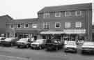 Shops on Causeway Head Road, Dore showing (left to right) Midland Bank (No.12): Green Brothers (Dore) Ltd, hardware dealers (No.10) and United News Shops, newsagents (No.8)
