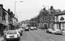 Chesterfield Road, Woodseats showing Nos. 733-735 The Chantrey public house (1st right) and the Midland Bank (2nd right)