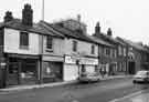Shops on Ecclesall Road showing (left to right) No.117 the Snack and Sandwich Bar; No.119 Peter Smith Racing Ltd, betting shop; No.121 Waterall Brothers (Sheffield) Ltd, beef and pork butchers; No.125 Star Carpets, carpet dealers Shops on Ecclesall Road showing (left to right) No.117 the Snack and Sandwich Bar; No.119 Peter Smith Racing Ltd, betting shop; No.121 Waterall Brothers (Sheffield) Ltd, beef and pork butchers; No.125 Star Carpets, carpet dealers