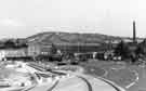 View taken from Infirmary Road / Hoyle Street showing Cornish Place (right), Globe Works (left) with Parkwood Springs ski slope in the background