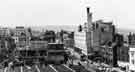 Elevated view of Exchange Street showing the construction (left) of F. W. Woolworth and Co. Ltd c.1960
