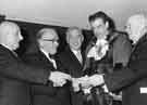 Freedom of the City ceremony with the Lord Mayor John Stenton Worrall JP (second right)