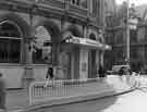 View: s37533 Yorkshire Bank Ltd, Fargate showing the Town Hall (behind)
