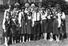 Sheffield Ladies Barbershop Harmony Club with Bobby Knutt (centre)