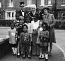 Lord Mayor and Lady Mayoress, Leonard and Bessie Cope with group of children