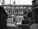 Yards at the back of Carver Street, possibly Frank Howell and Co. Ltd, tool factors showing in the background Sheffield Rubber Stamp Company