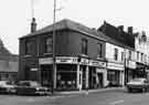 Nos.161-169 London Road at junction with Bennett Street showing (left to right) Contract Hire Television Co.: London Road Car Centre, motor dealers; Fashion Foundations and M. Newman (Tailors) Ltd (No.169)