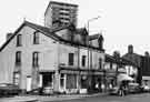 Nos.78-88 London Road showing (left to right) H. Hibbert, pork butchers (No.88); Alans, general dealers (No.86) ; Soney and Share, second hand furniture (No.84); Parkin, hardware dealer (No.82) and Harold Savage Ltd, butchers (No.80)