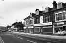 View: s38631 London Road at Heeley Bottom showing AB Modern Homes (Sheffield) Ltd, fireplace specialists (Nos.454-456) Highfield