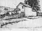 Drawing of Wilkin Hill Cottage, Windy Bank, Low Bradfield by Willie Rawson