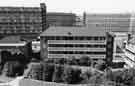 View: s38765 View of Bard Street flats, Park and Duke Street prior to demolition showing Park Hill flats in the background
