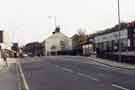 Manchester Road, Stocksbridge showing Stocksbridge Co-operative Society Prizefighter supermarket (right)