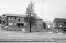 Prince of Wales Road, Manor showing (left to right) Princess Court Flats and St. Andrews Methodist Church