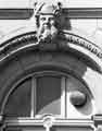 View: s39303 Carved stonework on Sheffield Water Works Company offices, Division Street, later became Transport Offices (known as Cambridge House), 