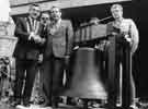 Bochum Bell official presentation outside the Town Hall extension showing (third left) Lord Mayor, Councillor Frank Prince
