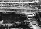 Construction of the subway beneath Gleadless Road at the Newfield Green Shopping Centre showing (right) the Blackstock public house (No.619) 