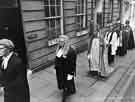 Procession for the Sheffield Diocese Diamond Jubilee service along St. James Row