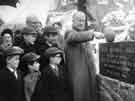 Laying of the foundation stone for Heeley Memorial Hall By Lt. Col. T. Norman Boddy TD JP, High Sheriff of Hallamshire