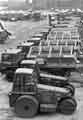 Gritter lorries and road rollers at Works Department Manor Depot
