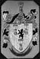 Worrall family coat of arms as embroidered by the Worrall Women's Institute and drawn by W. Wardale