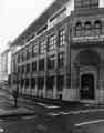 Retained facade of the old Joseph Pickering and Sons Ltd factory, as seen from Moore Street, being redeveloped to form the entrance to the No.1 St. Mary's Square office development showing Young Street (left)