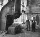 Forging steel at Swift Levick and Sons Ltd., steel manufacturers, Clarence Steel Works, Foley Street 