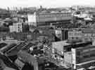 View from Lansdowne Flats across Ecclesall Road towards St. George's C. of E. Church showing the Moore Street electricity sub-station (centre) View from Lansdowne Flats across Ecclesall Road towards St. George's C. of E. Church showing the Moore Street electricity sub-station (centre)