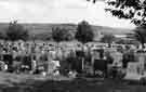 Shiregreen Cemetery, Shiregreen Lane, showing Hinde House Secondary School (right)