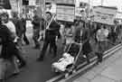 Protest march by workers from British Steel Corporation's River Don Works