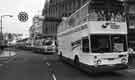 View: s41196 Bus demonstration by South Yorkshire Passenger Transport Executive buses on High Street during Transport Action Week