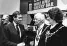 Reception to mark the Year of the Disabled at the Crucible Theatre showing (2nd left) Lord Snowden and the Lord Mayor and Lady Mayoress, Councillor William Owen JP and Mrs Owen