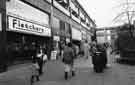 Shops on Exchange Street showing (l.to r.) Fletchers Bakeries Ltd (No.12), Thorntons Confectioners and William Timpson Ltd