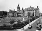View: s41361 Peace Gardens showing Town Hall (behind) as seen from Norfolk Street