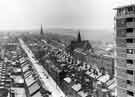 View from Lansdowne Flats, Sharrow showing The Sheffield Twist, Drill and Steel Company Ltd on Cemetery Road; Cemetery Road Congregational Church (centre) with Pearl Street (left) View from Lansdowne Flats, Sharrow showing The Sheffield Twist, Drill and Steel Company Ltd on Cemetery Road; Cemetery Road Congregational Church (centre) with Pearl Street (left)