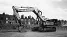 J White and Co Ltd excavator on Britton Road or possibly Britton Street