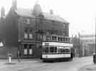 Tram No. 259 in Neepsend Lane showing (centre) Crown Inn, (No.116)