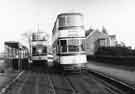 View: s41832 Tram Nos. 236 and 260 at Ecclesall tram terminus, Millhouses Lane