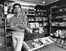 Les Morton in his greengrocers shop, No. 58 Greystones Road