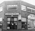 Violet May, record shop, No.12 Matilda Street showing (right) Hallam Bakery (No.10)