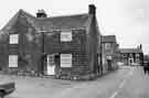 Folderings Lane, Bolsterstone showing (top right) The Castle Inn, Heads Lane