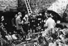 BBC film crew at Abbeydale Works during filming for the 'Tonight' programme with presenter Fyfe Robertson