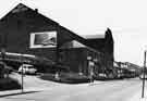Manchester Road, Stocksbridge showing (left) the former Stocksbridge Picture Palace Cinema