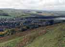 View of Stocksbridge valley and (right) Underbank reservoir