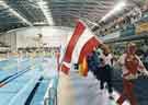 Opening ceremony for the European Swimming Championships,1993 at Ponds Forge International Sports Arena