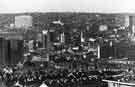 View of the City Centre from Park Hill showing (centre left) Telephone House (top left) Royal Hallamshire Hospital and (top right) the University Arts Tower