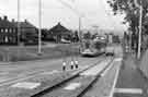 Supertram No.19 on Birley Lane, Frecheville