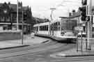 Supertram No.7 on Holme Lane at Hillsborough corner