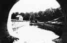 Ewden Valley waterworks under construction looking out of More Hall Tunnel c.1920