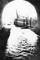 Ewden Valley waterworks under construction showing Broomhead Tunnel, looking out of the tunnel's mouth